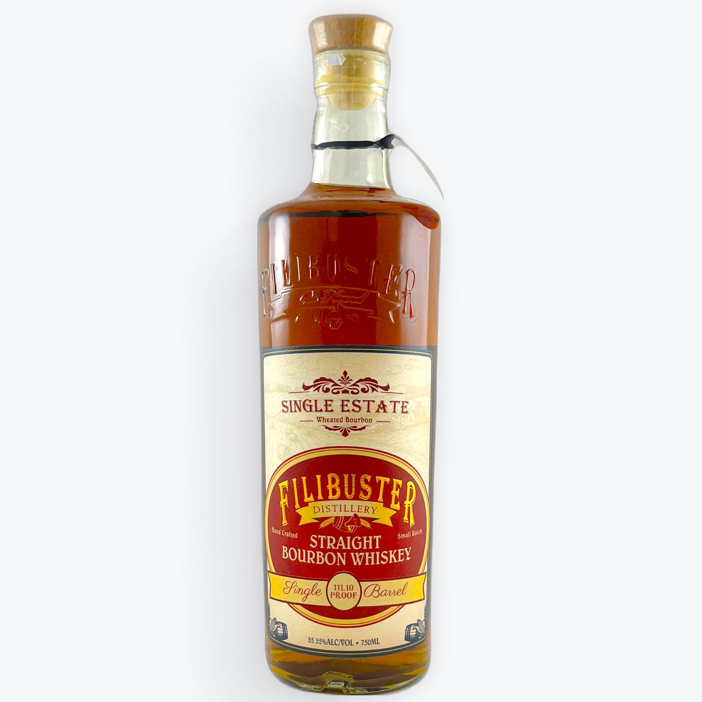 Filibuster Single Estate Straight Bourbon Whiskey 750ml