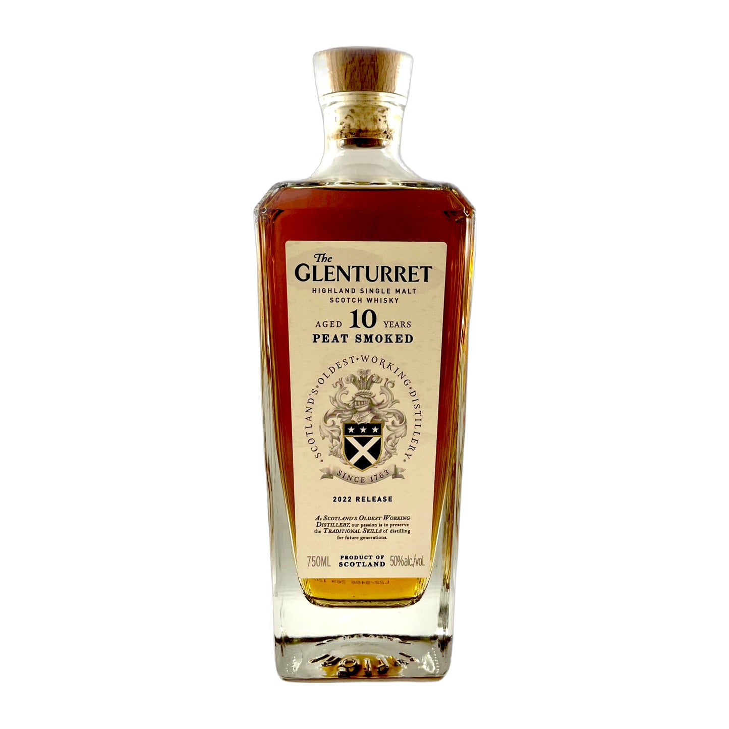 The Glenturret Highland Single Malt Whisky 2022 Peat 10yr 750m